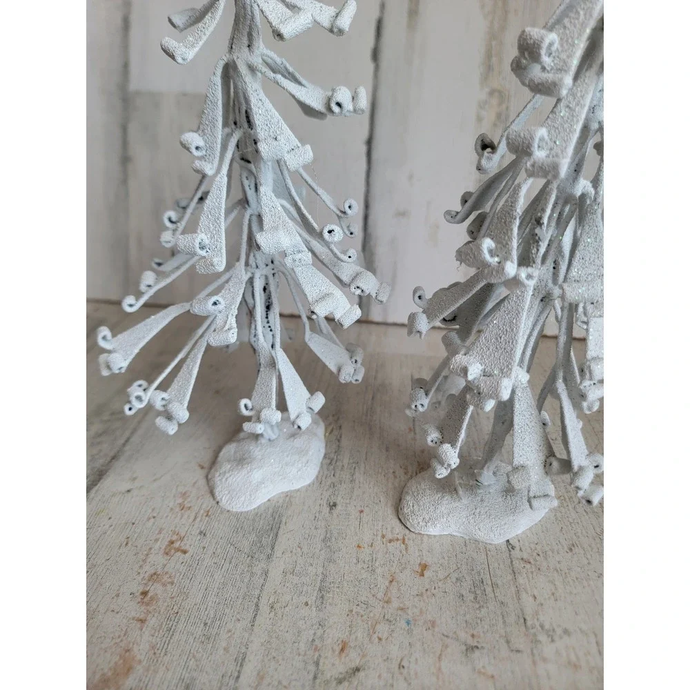 Pacific rim white glitter Xmas tree star Unique Home decor pine set figure